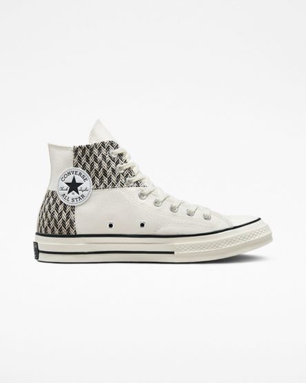 Women's Converse Chuck 70 Patchwork High Top Shoes Beige / White / Black | AU 63589X